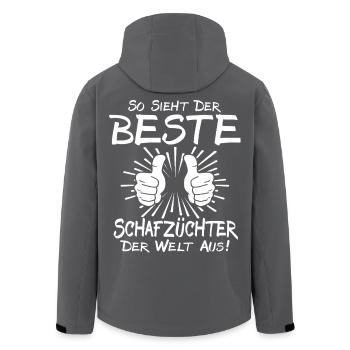 Meilleur éleveur de moutons - Veste softshell homme en polyester recyclé Stanley/Stella - noir - Dos - AI Model Male 185 light (185cm)