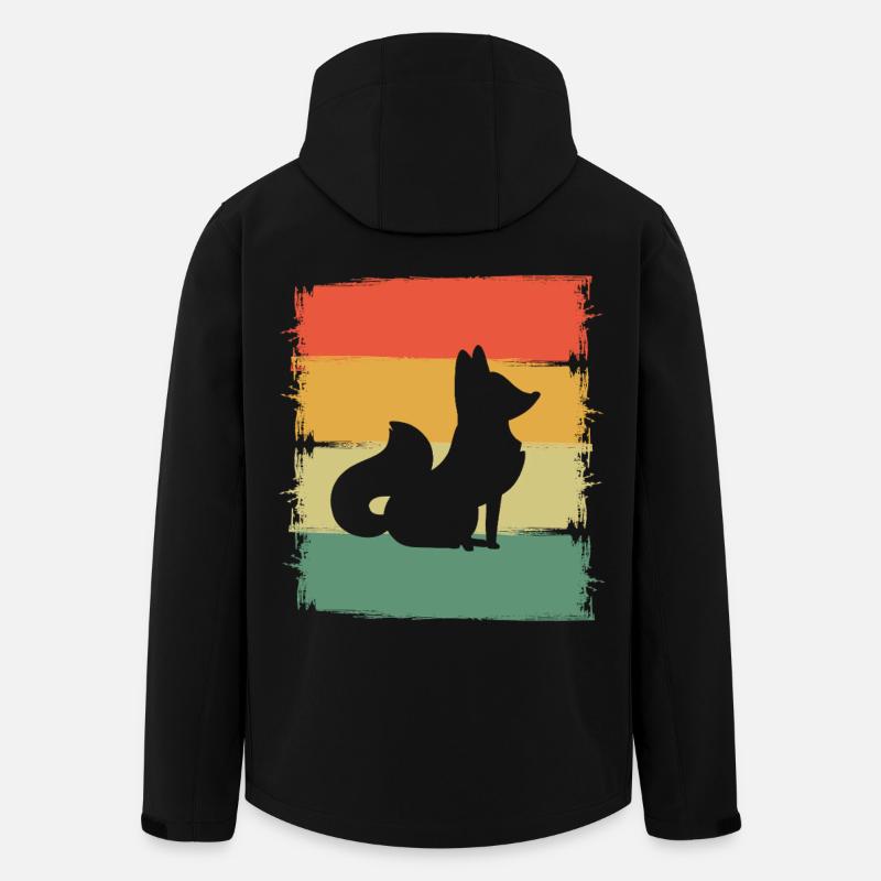 Fuchs - Recycelte Männer Softshell-Jacke von Stanley/Stella - Schwarz