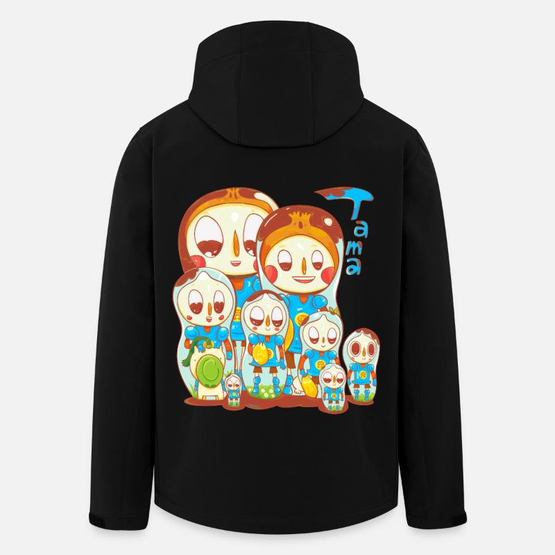 Tamatroschka - Recycelte Männer Softshell-Jacke von Stanley/Stella - Schwarz