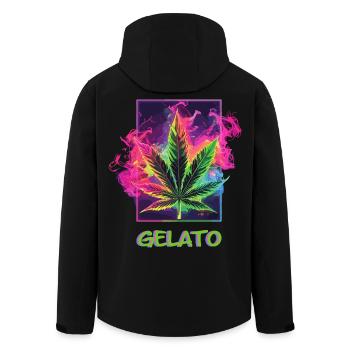 Gelato - Men’s Recycled Softshell Jacket by Stanley/Stella - black - Back - AI Model Male 185 light (185cm)
