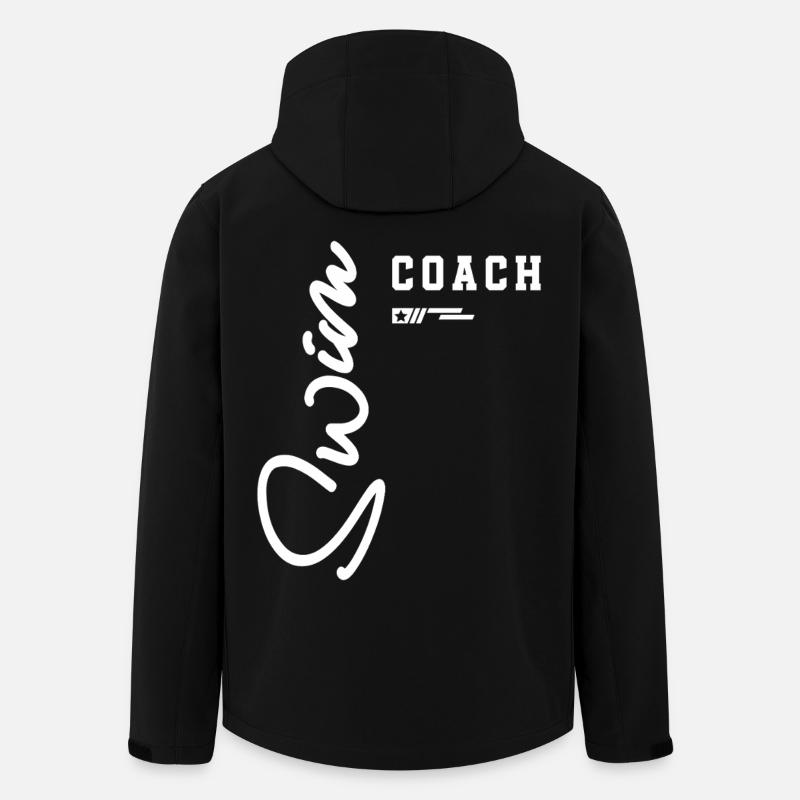 Swim Coach Classic Poolside für Teamleiter - Recycelte Männer Softshell-Jacke von Stanley/Stella - Schwarz