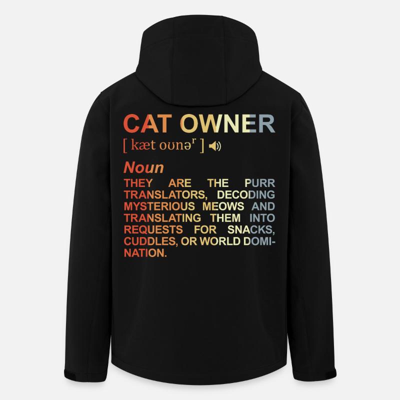 Cat Owner Meaning - Men’s Recycled Softshell Jacket by Stanley/Stella - black
