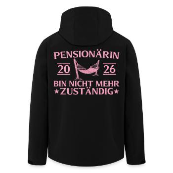 Retraité retraite 2026 Fonctionnaire d’adieu - Veste softshell homme en polyester recyclé Stanley/Stella - noir - Dos - AI Model Male 185 light (185cm)