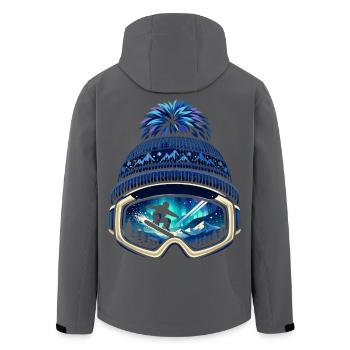 Süße Apres Ski Sprüche Lustig Skifahrer Geschenk - Recycelte Männer Softshell-Jacke von Stanley/Stella - Schwarz - Hinten - AI Model Male 185 light (185cm)
