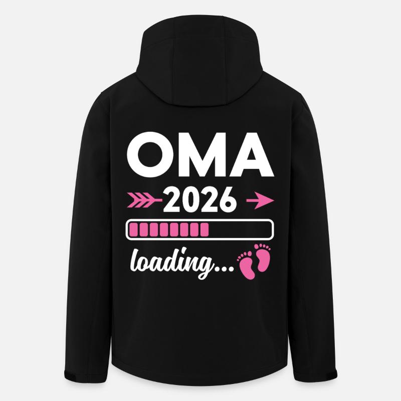 Oma 2026 Loading - Recycelte Männer Softshell-Jacke von Stanley/Stella - Schwarz