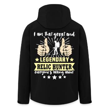 Détecteur de métaux Relic Seeker - Veste softshell homme en polyester recyclé Stanley/Stella - noir - Dos - AI Model Male 185 light (185cm)