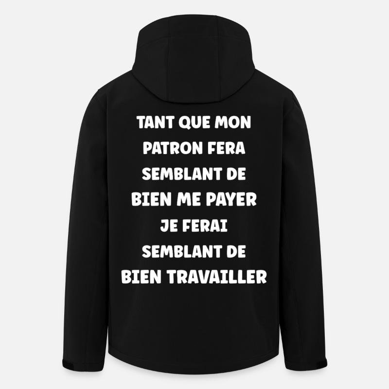 Pretending to work - Men’s Recycled Softshell Jacket by Stanley/Stella - black