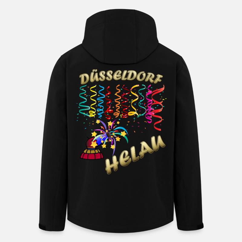 Dusseldorf Helau Festive Confetti - Men’s Recycled Softshell Jacket by Stanley/Stella - black