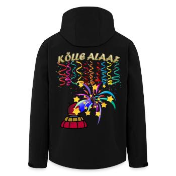 Feux d’artifice Alaaf de Cologne - Veste softshell homme en polyester recyclé Stanley/Stella - noir - Dos - AI Model Male 185 light (185cm)