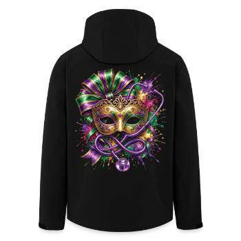 Masque de l’infirmière docteur du Mardi Gras - Veste softshell homme en polyester recyclé Stanley/Stella - noir - Dos - AI Model Male 185 light (185cm)