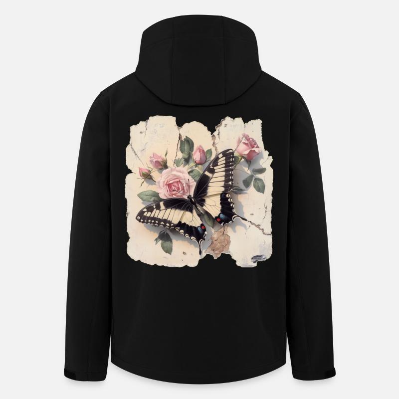 Butterfly - Men’s Recycled Softshell Jacket by Stanley/Stella - black