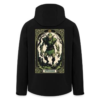 Créatures mythologiques Spriggan - Veste softshell homme en polyester recyclé Stanley/Stella - noir - Dos - AI Model Male 185 light (185cm)