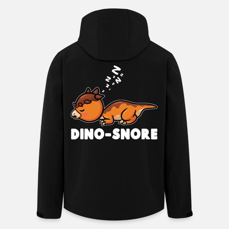  Dinosaur Paleontology Dino Sleeping - Men’s Recycled Softshell Jacket by Stanley/Stella - black