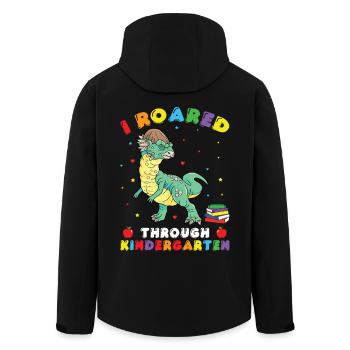Kindergartenkostüm Dinosaurierkostüm - Recycelte Männer Softshell-Jacke von Stanley/Stella - Schwarz - Hinten - AI Model Male 185 light (185cm)