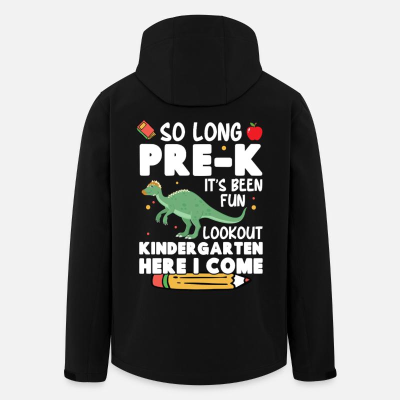 Dinosaur Kindergarten Costume with - Men’s Recycled Softshell Jacket by Stanley/Stella - black