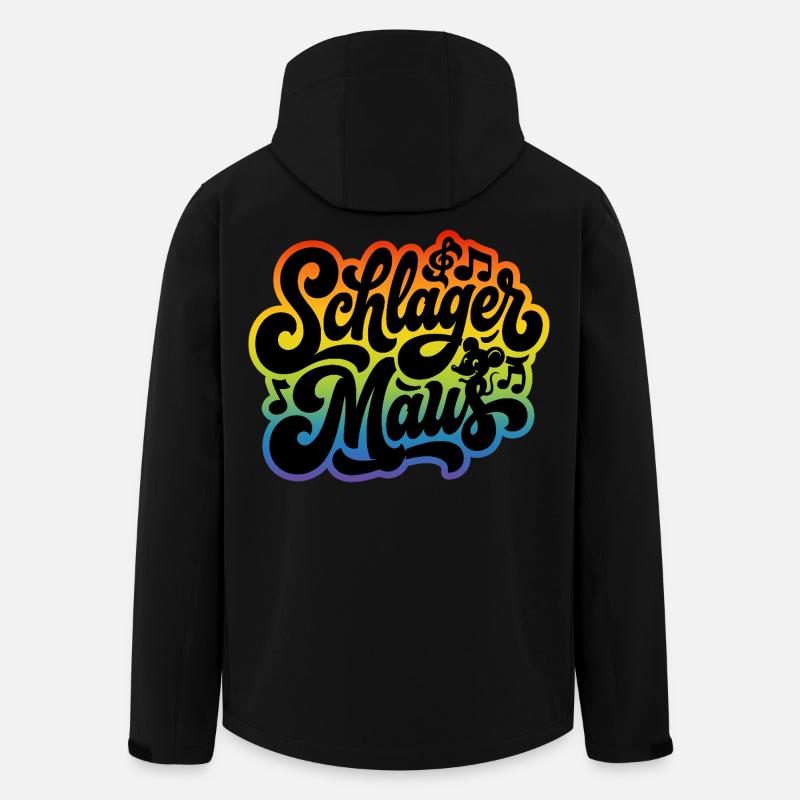 Schlager Maus - Schlagermaus - Schlagermusik - Recycelte Männer Softshell-Jacke von Stanley/Stella - Schwarz