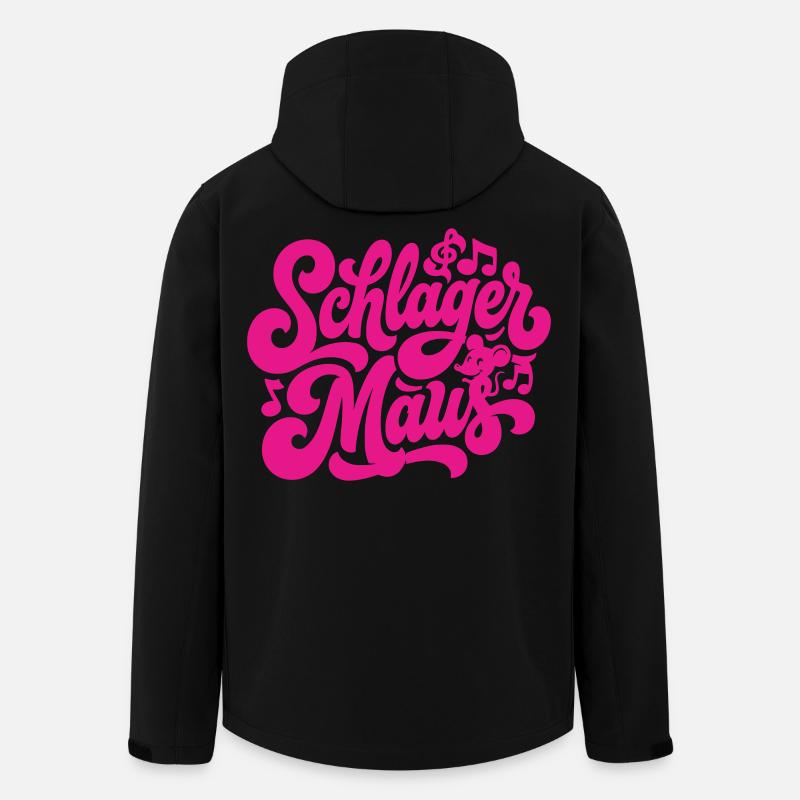 Schlager Maus - Schlagermaus - Schlagermusik - Recycelte Männer Softshell-Jacke von Stanley/Stella - Schwarz