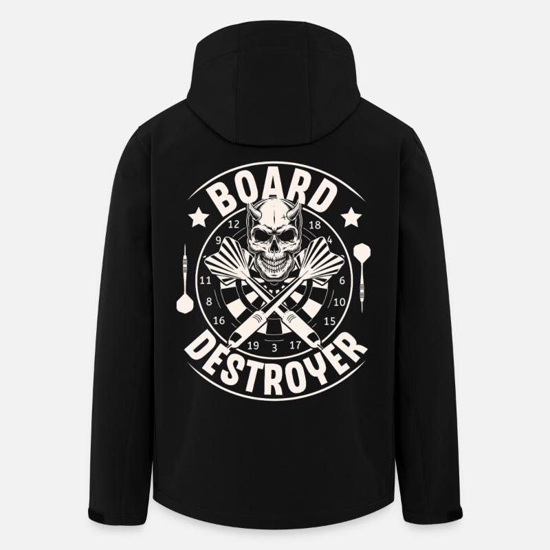 darts - Men’s Recycled Softshell Jacket by Stanley/Stella - black