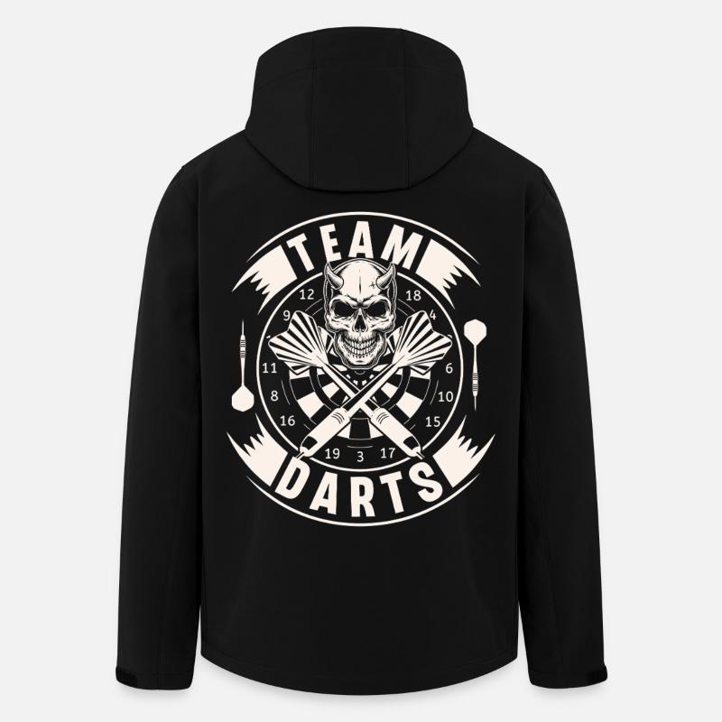 fléchettes - Veste softshell homme en polyester recyclé Stanley/Stella - noir