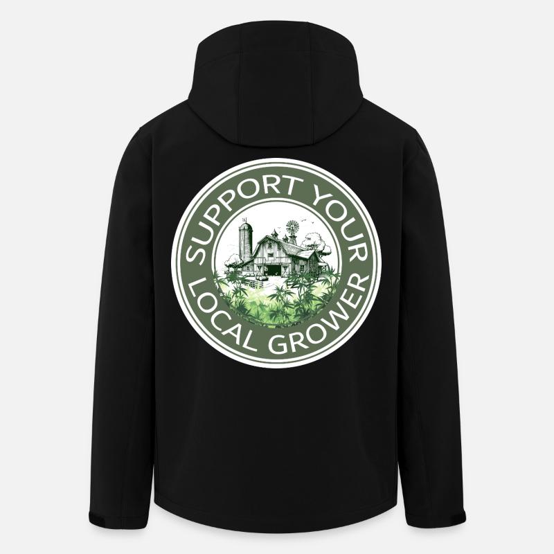 Support your local grower - Men’s Recycled Softshell Jacket by Stanley/Stella - black