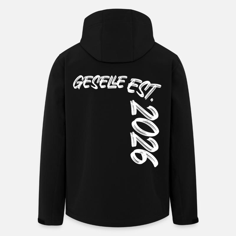 Geselle Est. 2026 - Recycelte Männer Softshell-Jacke von Stanley/Stella - Schwarz