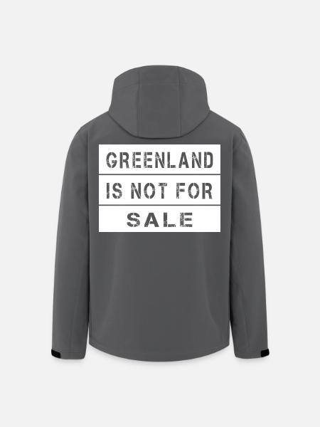 Le Groenland n’est pas à vendre - Veste softshell homme en polyester recyclé Stanley/Stella - noir
