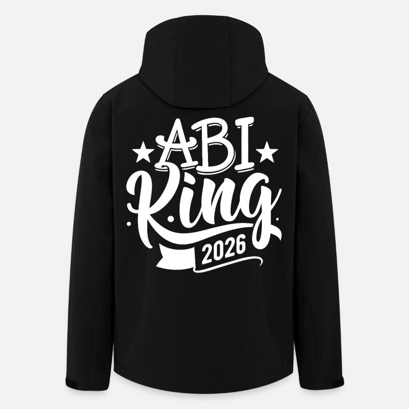 Abi King 2026 - Abitur - Spruch - Men’s Recycled Softshell Jacket by Stanley/Stella - black