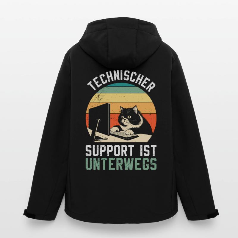 Computer TECHNICAL SUPPORT IS FUN ON THE GO Men’s Recycled Softshell Jacket by Stanley/Stella