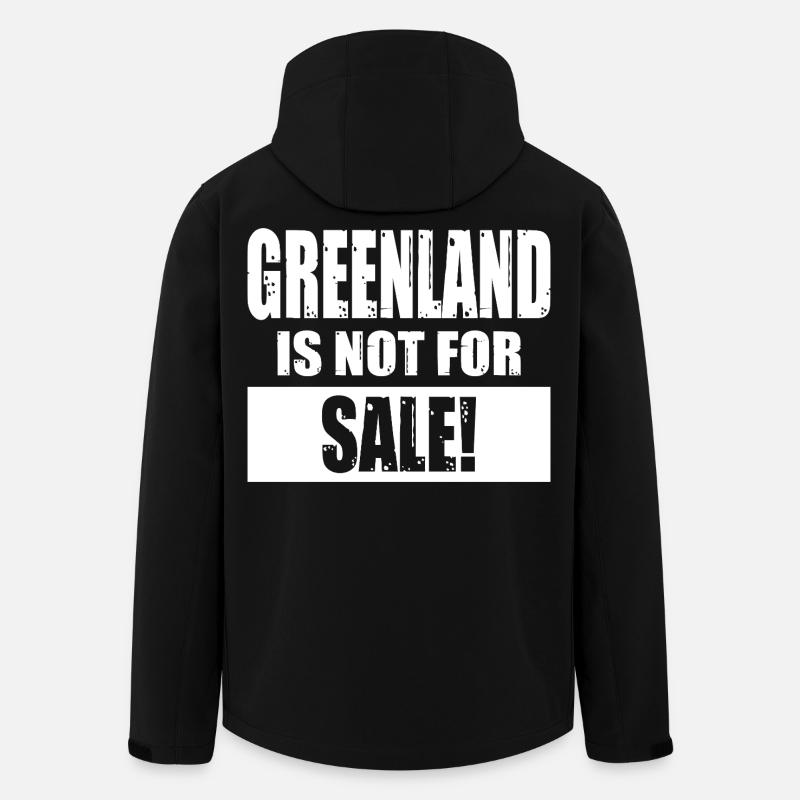 Le Groenland n’est pas à vendre - Veste softshell homme en polyester recyclé Stanley/Stella - noir