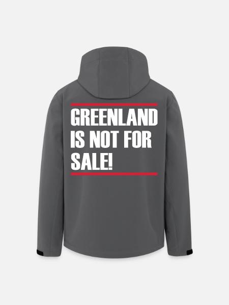 Greenland Is Not For Sale - Men’s Recycled Softshell Jacket by Stanley/Stella - black