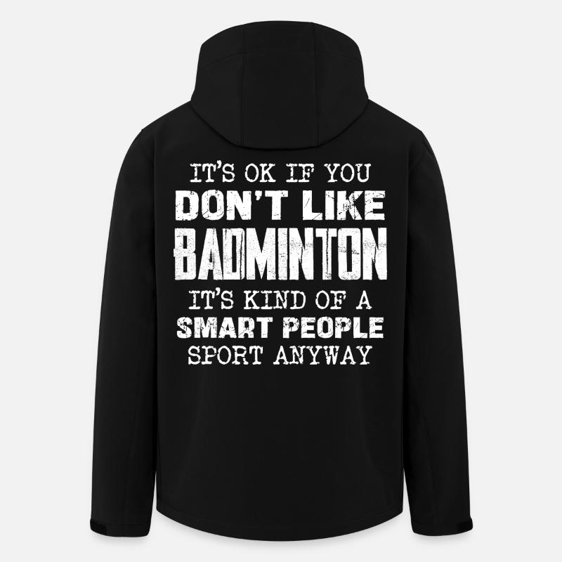 Only for the smart: Badminton is a sport - Men’s Recycled Softshell Jacket by Stanley/Stella - black