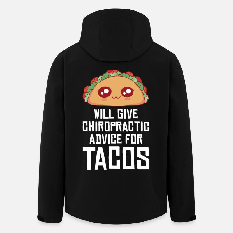 Taco Humor Chiropratique Design - Veste softshell homme en polyester recyclé Stanley/Stella - noir