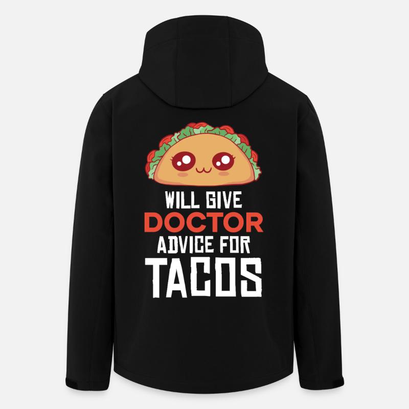 Taco Arzt: Ratschläge mit Würze - Recycelte Männer Softshell-Jacke von Stanley/Stella - Schwarz
