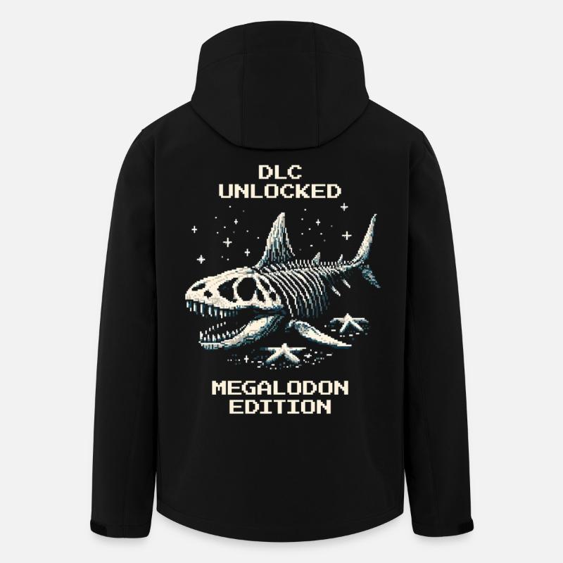 DLC débloqué | Requin mégalodon - Veste softshell homme en polyester recyclé Stanley/Stella - noir