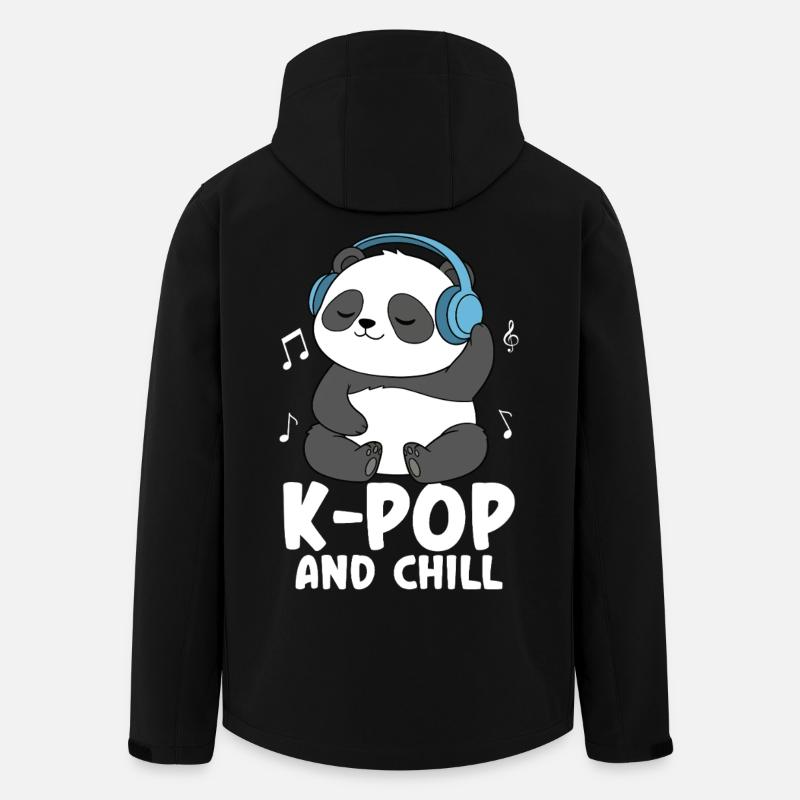 K Pop And Chill - Men’s Recycled Softshell Jacket by Stanley/Stella - black