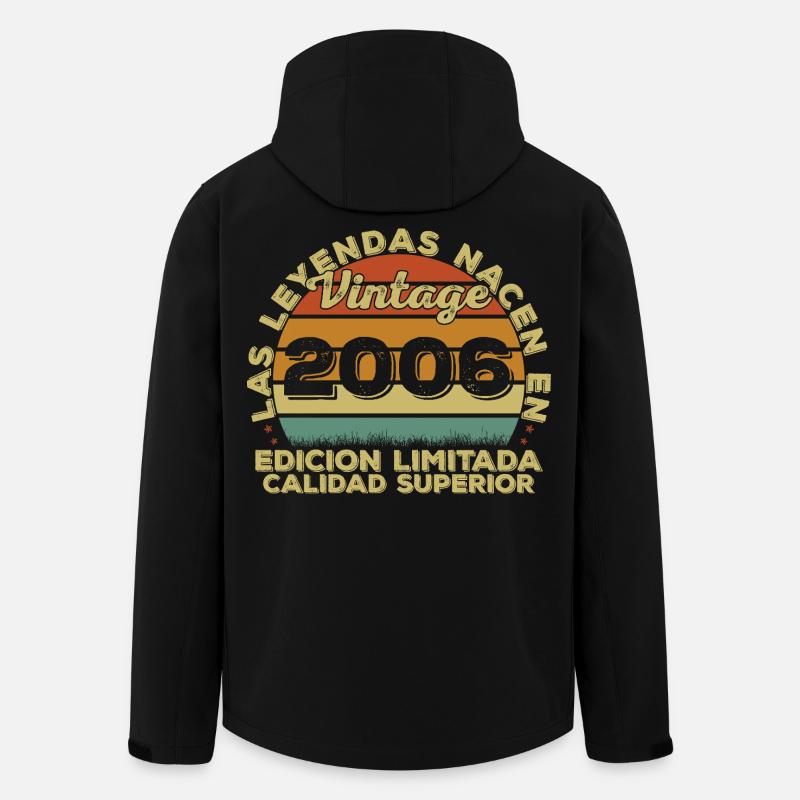 20e anniversaire 20e anniversaire Millésime 2006 - Veste softshell homme en polyester recyclé Stanley/Stella - noir