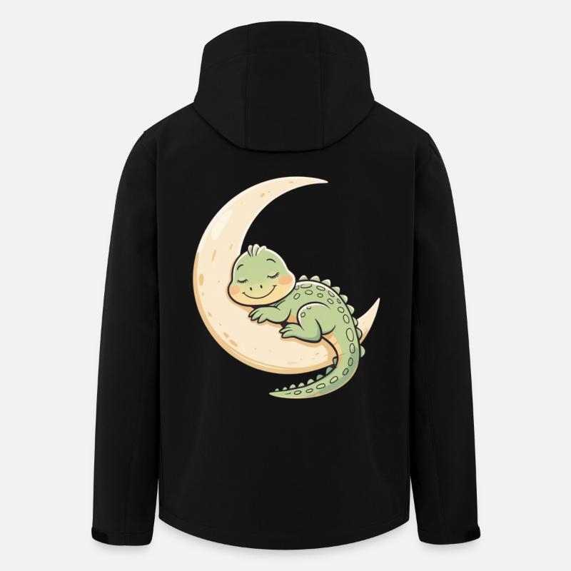 Mondkuschel-Drachen Schlaftraum - Recycelte Männer Softshell-Jacke von Stanley/Stella - Schwarz