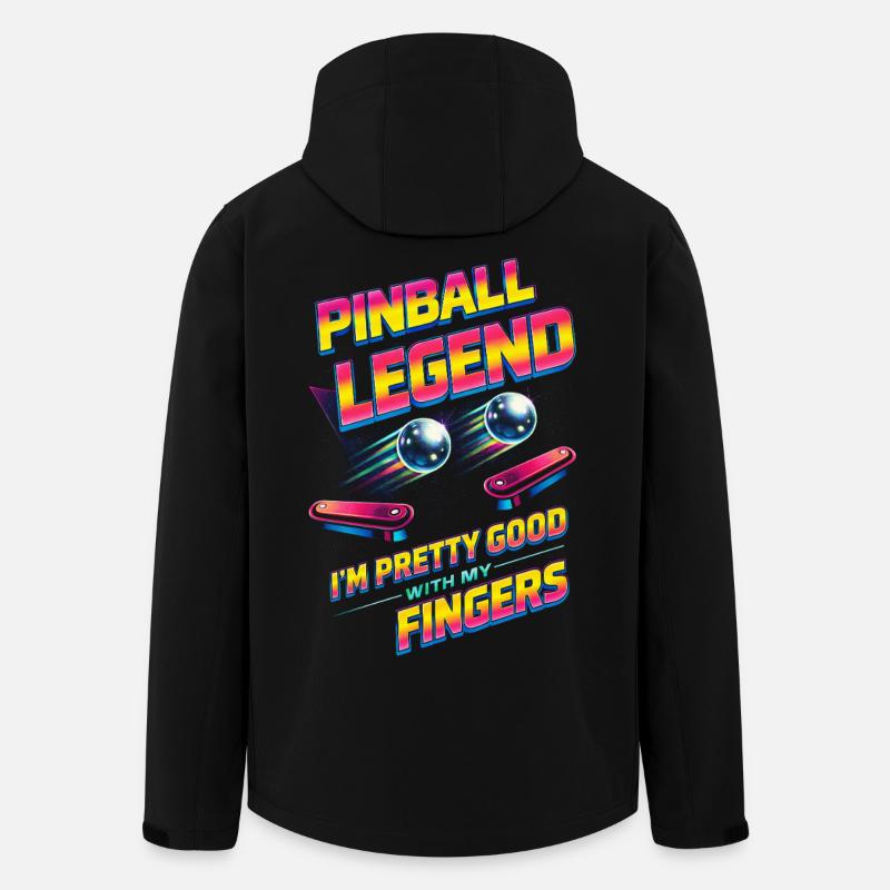 Joueur de flipper, légende du flipper, - Veste softshell homme en polyester recyclé Stanley/Stella - noir