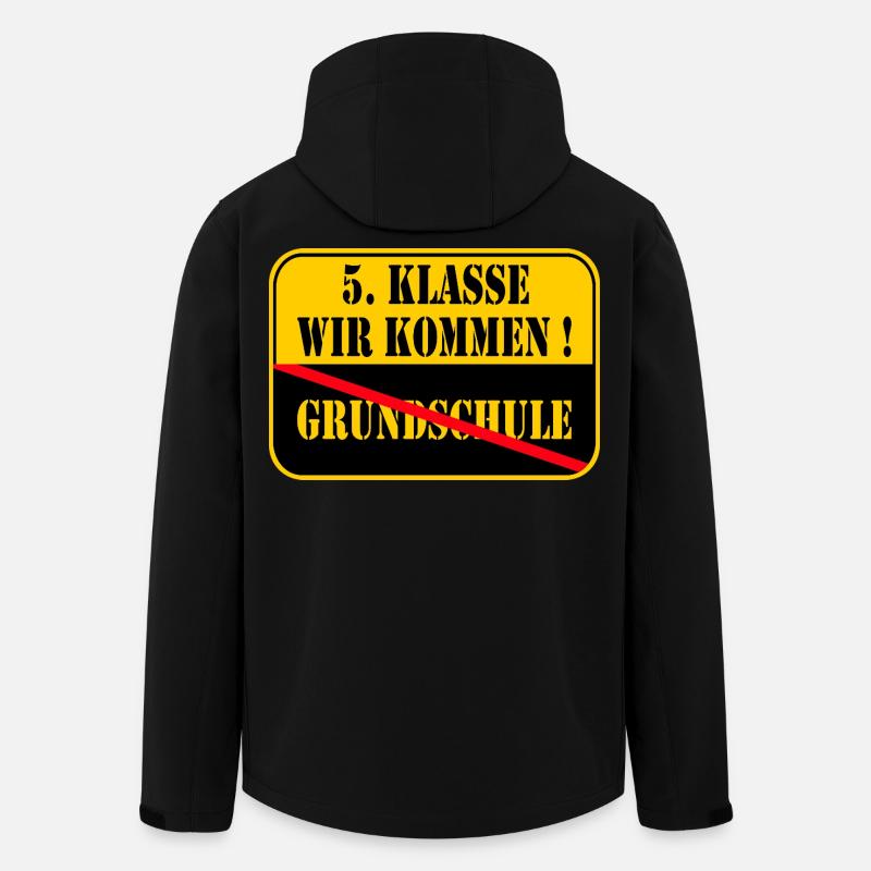 5. Klasse - Recycelte Männer Softshell-Jacke von Stanley/Stella - Schwarz