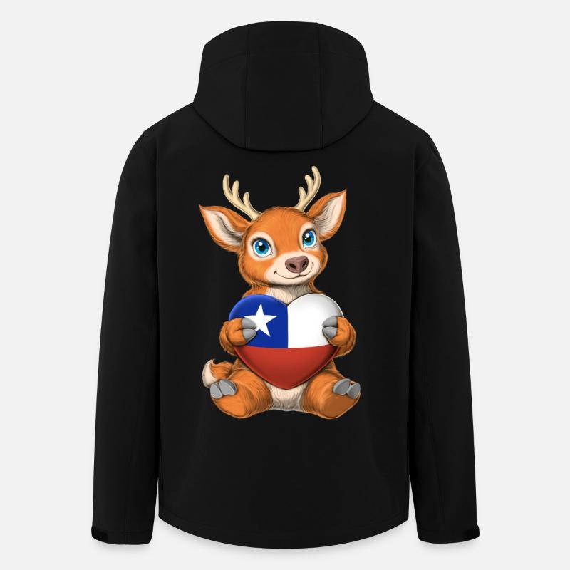 Chilenischer Huemul - Recycelte Männer Softshell-Jacke von Stanley/Stella - Schwarz