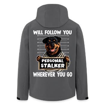 Rottweiler Hundebesitzer T Rottweiler Gassi Rottwe - Recycelte Männer Softshell-Jacke von Stanley/Stella - Schwarz - Hinten - AI Model Male 185 light (185cm)