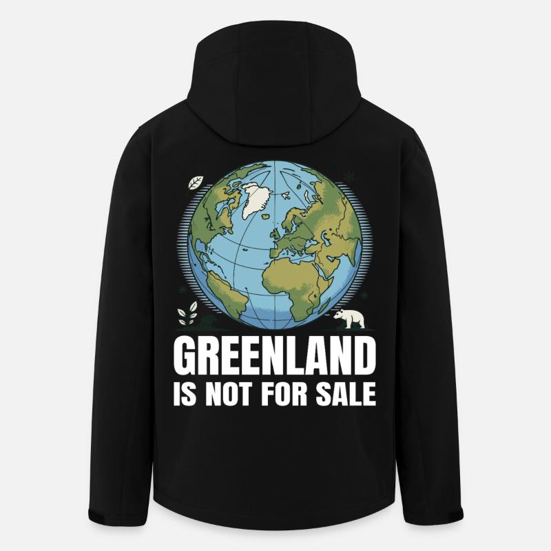 Greenland Is Not For Sale - Recycelte Männer Softshell-Jacke von Stanley/Stella - Schwarz