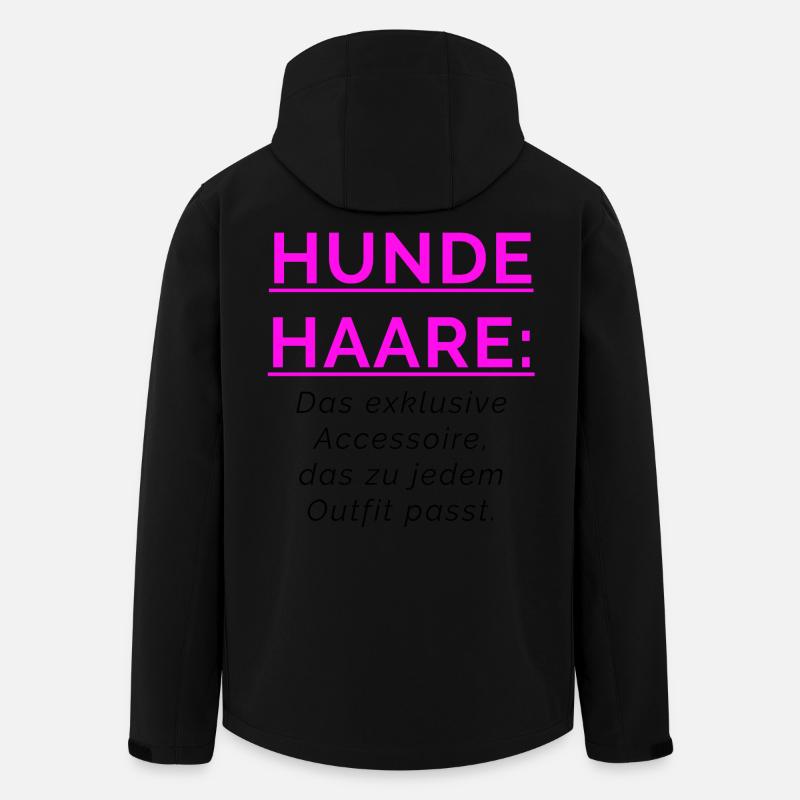 HUNDEHAARE - Accessoire das zu jedem Outfit passt. - Recycelte Männer Softshell-Jacke von Stanley/Stella - Schwarz