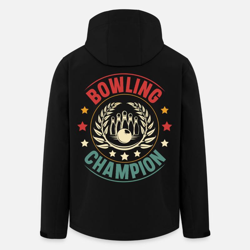 Bowling - Recycelte Männer Softshell-Jacke von Stanley/Stella - Schwarz