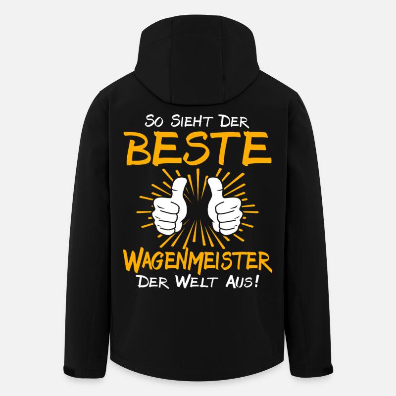 Wagenmeister Geschenkidee - Recycelte Männer Softshell-Jacke von Stanley/Stella - Schwarz