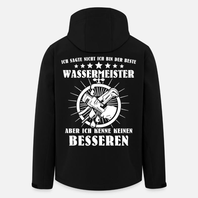 Water Master Sayings - Men’s Recycled Softshell Jacket by Stanley/Stella - black