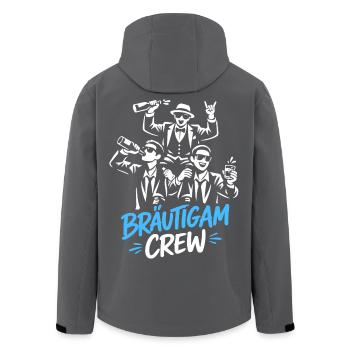 T-shirt de fête de garçon Hommes Grondement de fête de garçon - Veste softshell homme en polyester recyclé Stanley/Stella - noir - Dos - AI Model Male 185 light (185cm)