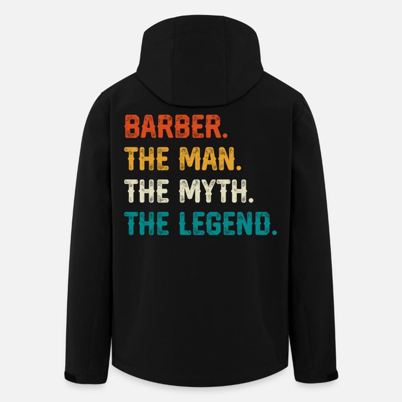 Barber Myth Legend Shirt - Men’s Recycled Softshell Jacket by Stanley/Stella - black