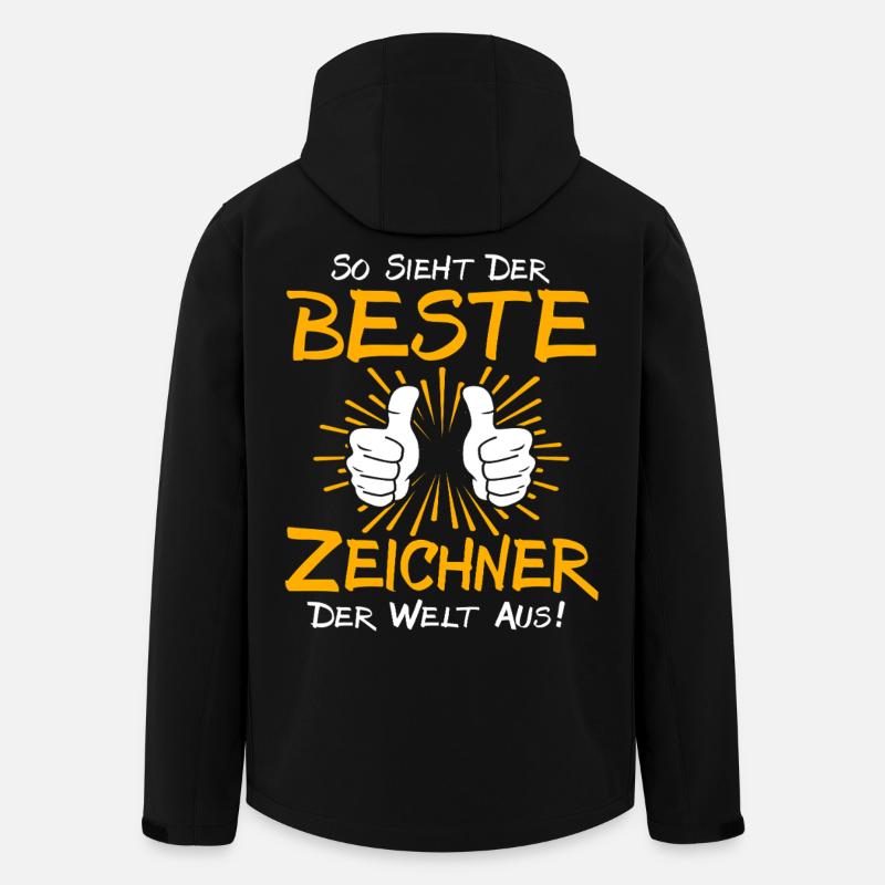 Zeichner Geschenkidee - Recycelte Männer Softshell-Jacke von Stanley/Stella - Schwarz