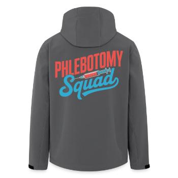 Phlebotomy Squad - Recycelte Männer Softshell-Jacke von Stanley/Stella - Schwarz - Hinten - AI Model Male 185 light (185cm)